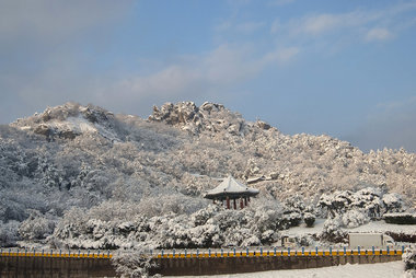 유달산설경