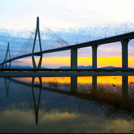 Sunset at Mokpo Bridge