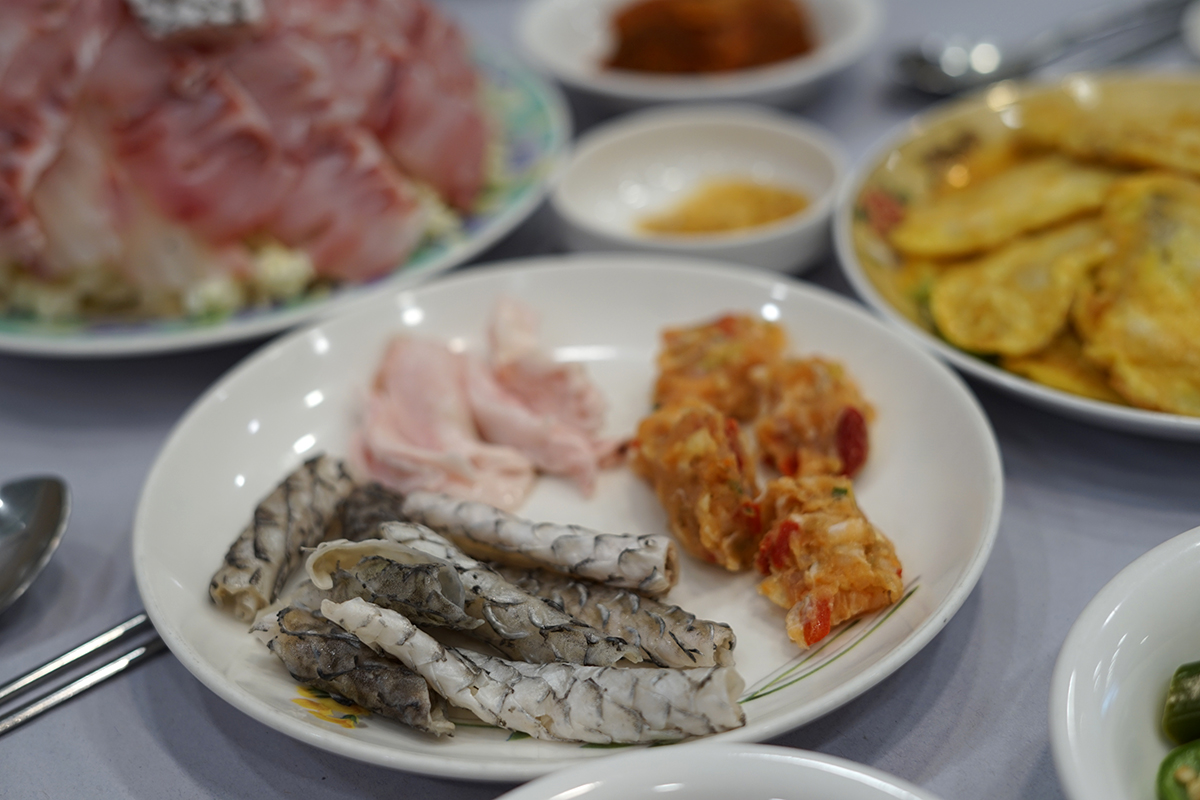 민어껍질과 부레